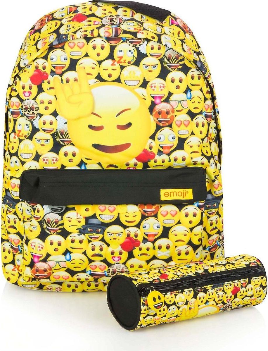 Made Set batohu s pouzdrem Emoji Yellow - obrázek 1
