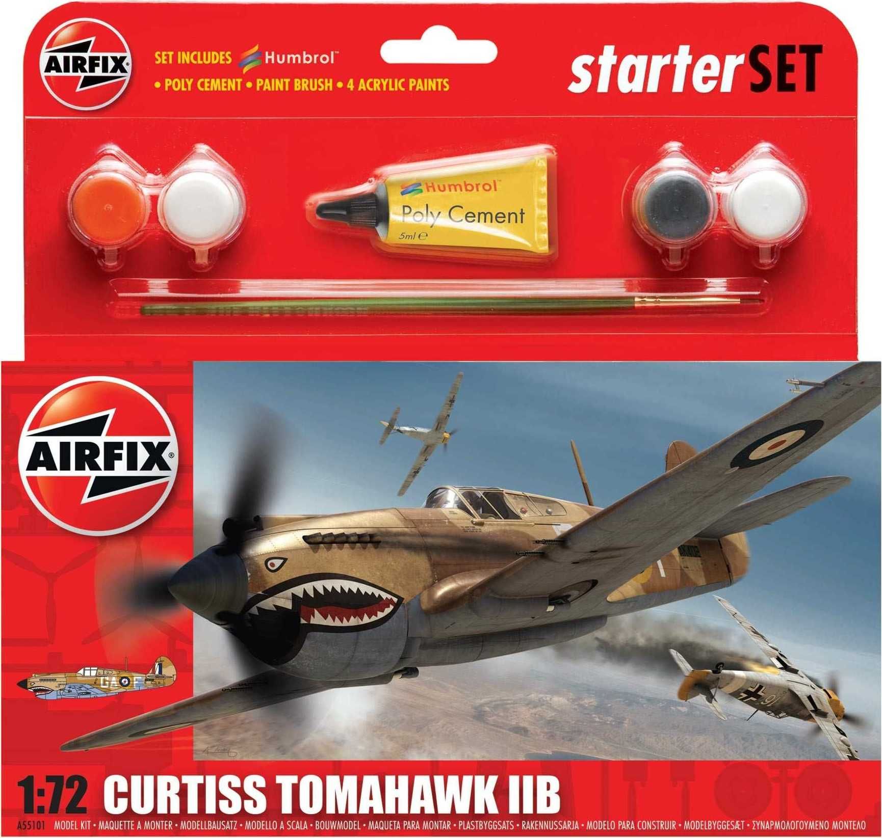 AIRFIX Starter Set letadlo A55101 - Curtiss Tomahawk IIB (1:72) - obrázek 1