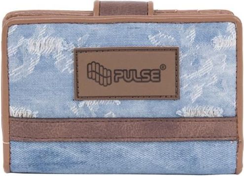 Pulse Peněženka "Jeans Worn Out", modrá-hnědá - obrázek 1