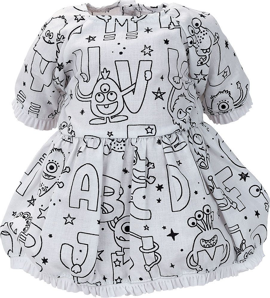 Petitcollin Obleček Ma tenue à colorier pro panenku 36 cm - obrázek 1
