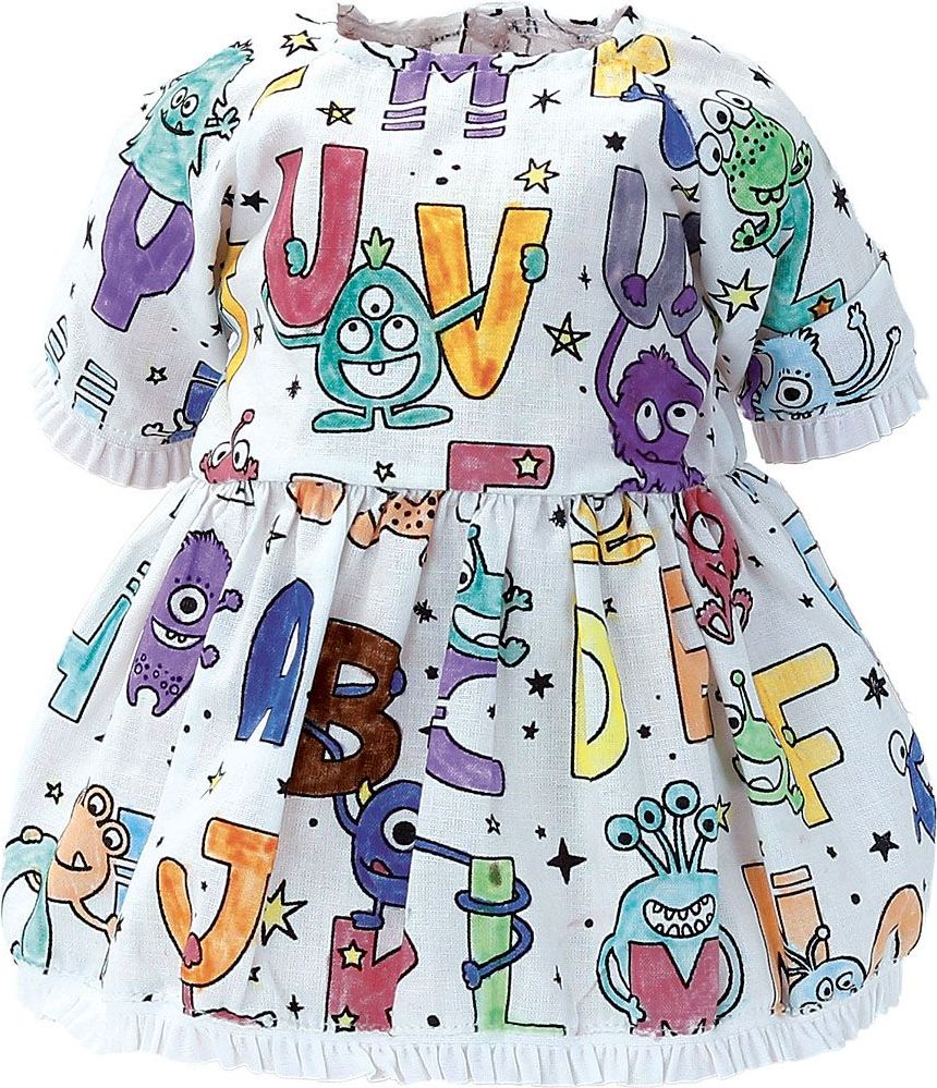 Petitcollin Obleček Ma tenue à colorier pro panenku 36 cm - obrázek 2