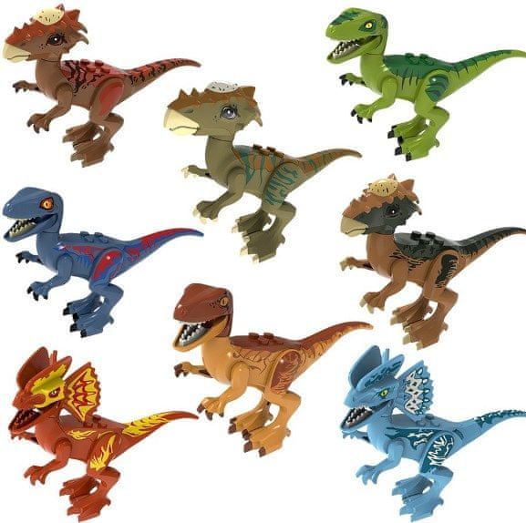 Pogo Figurky Jurský park dinosauři sada 8ks VII 8cm - obrázek 1