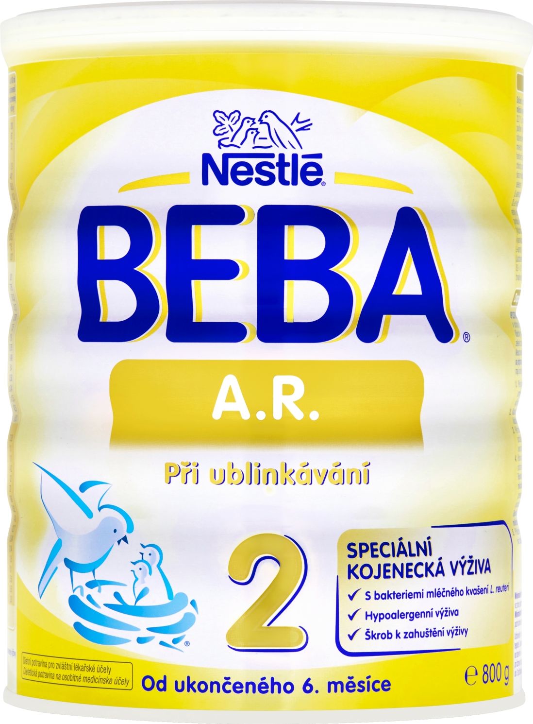 6x BEBA A.R. 2 (800 g) - kojenecké mléko - obrázek 2