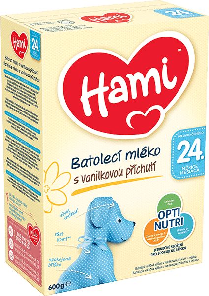 3x HAMI 24+ s příchutí vanilky (600 g) – kojenecké mléko - obrázek 2