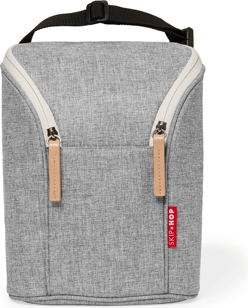 SKIP HOP Taška termo - na dvě láhve, grey melange - obrázek 1