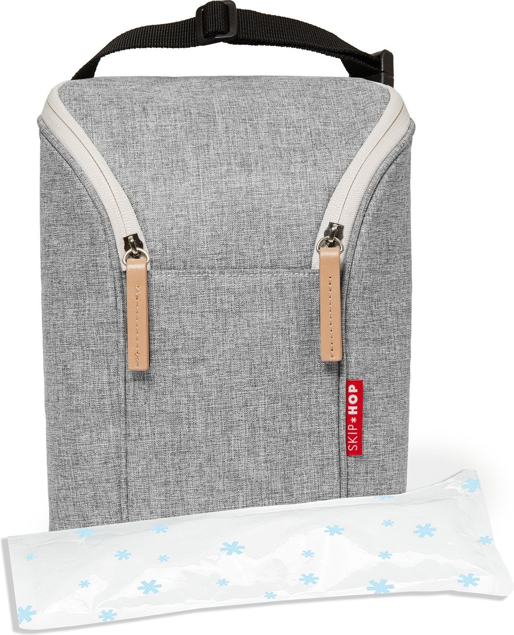 SKIP HOP Taška termo - na dvě láhve, grey melange - obrázek 2