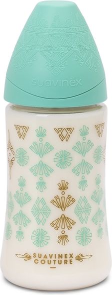 SUAVINEX Láhev 270 ml savička S Premium – zelená - obrázek 1