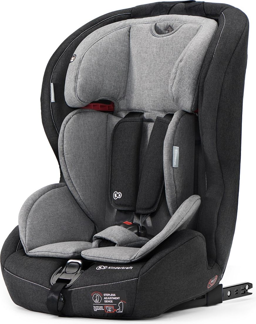 Autosedačka Kinderkraft Safety-Fix Black-Grey 2019 - obrázek 1