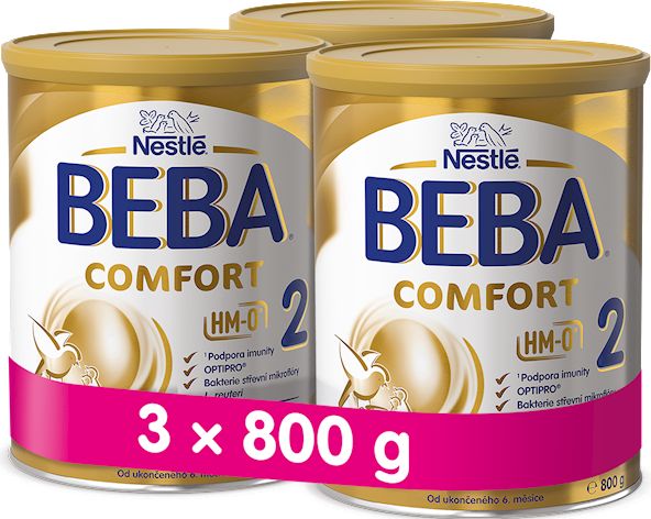 3x BEBA COMFORT 2 HM-O (800 g) - kojenecké mléko - obrázek 1