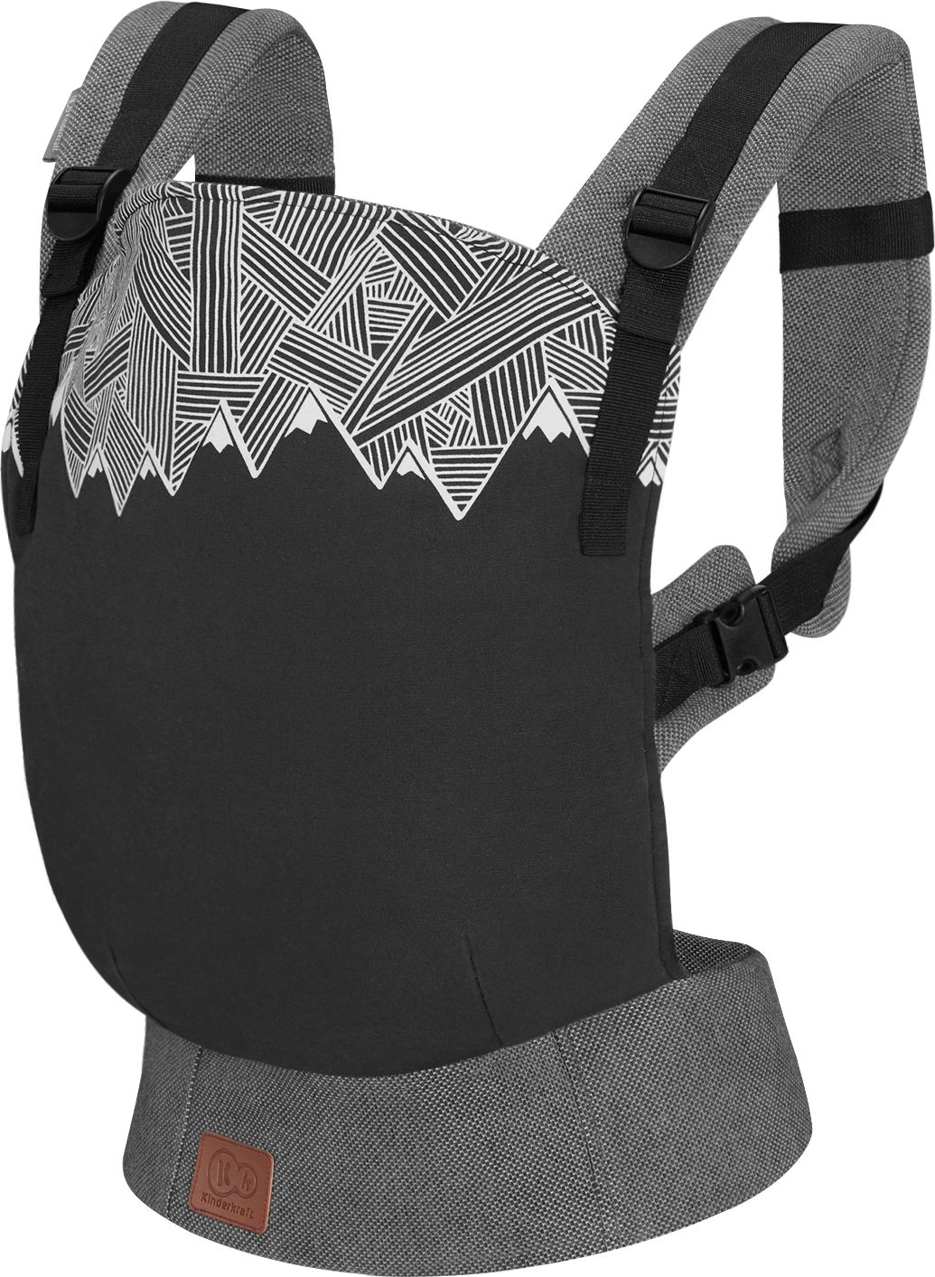 KINDERKRAFT Nosič dětský Milo Black 2019 - obrázek 1