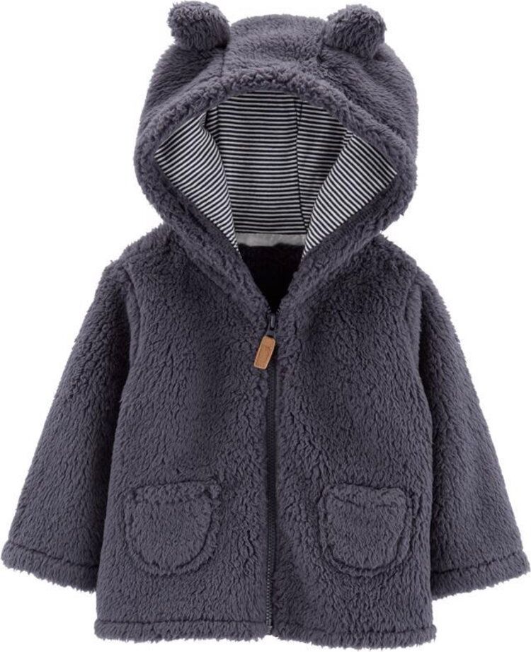 CARTER'S Kabátek s kapucí - šedý, 3 m/vel. 62 - obrázek 1
