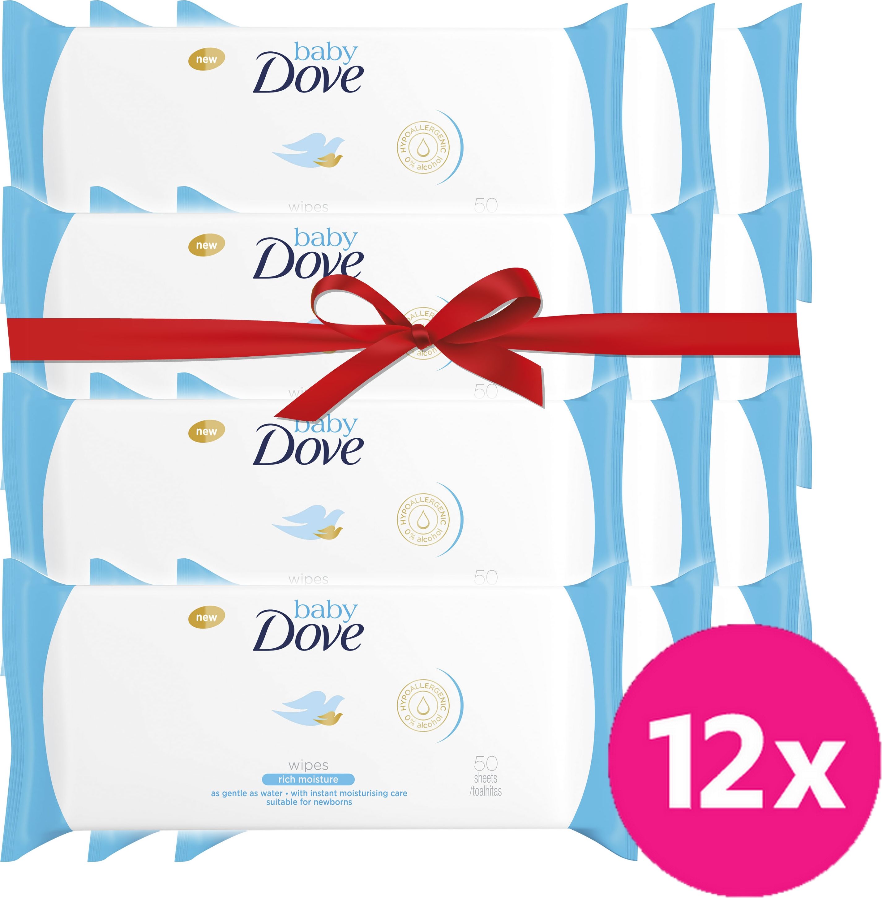 12x BABY DOVE Vlhčené ubrousky 50 ks - obrázek 1