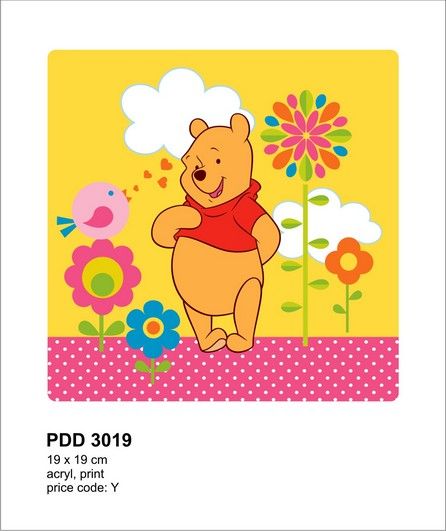 OBRAZ NA STĚNU MEDVÍDEK PÚ 19 x 19 cm - obrázek 1