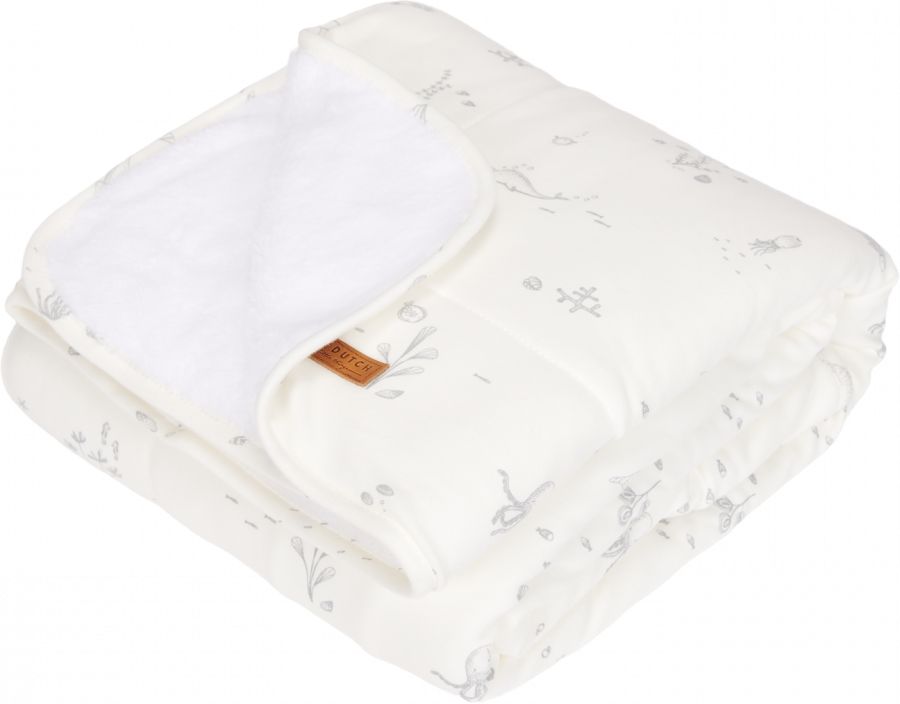 Přikrývka 70×100 cm Little Dutch Soft Ocean White 2020 - obrázek 1