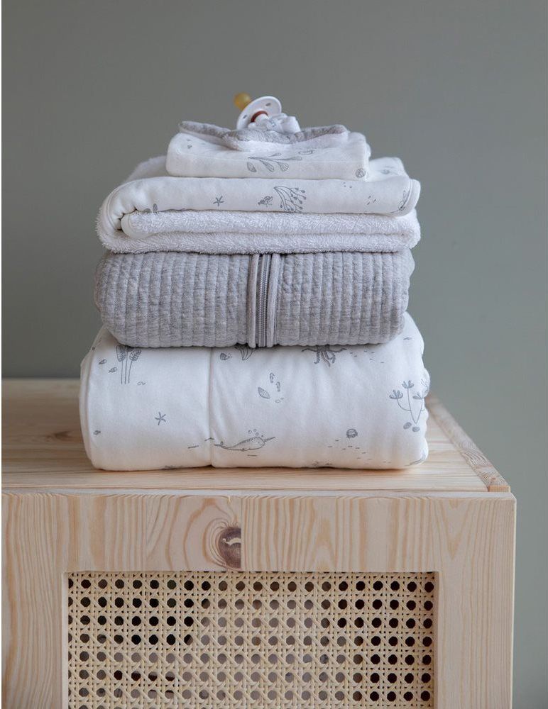 Přikrývka 70×100 cm Little Dutch Soft Ocean White 2020 - obrázek 2