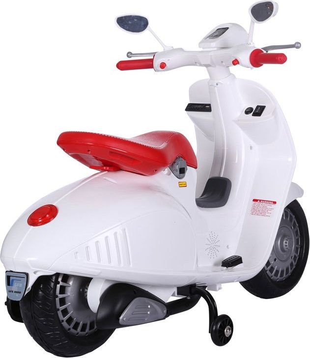 Dětský elektrický skútr Vespa Retro - růžový - obrázek 4