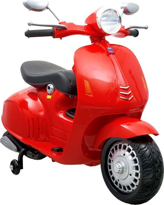 Dětský elektrický skútr Vespa Retro - růžový - obrázek 6