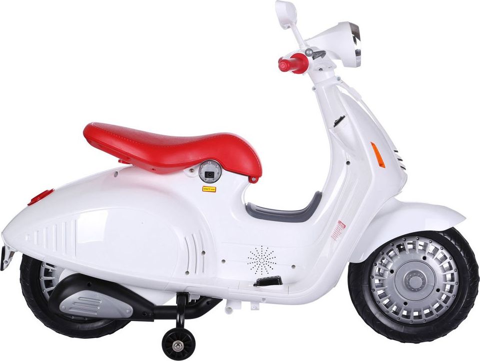 Dětský elektrický skútr Vespa Retro - růžový - obrázek 7