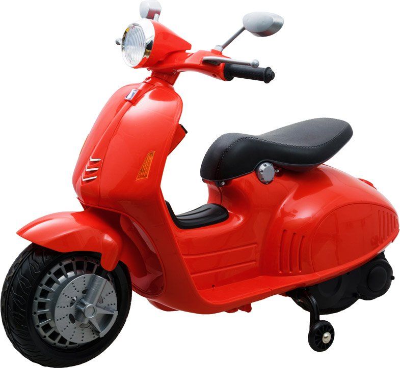 Dětský elektrický skútr Vespa Retro - růžový - obrázek 12