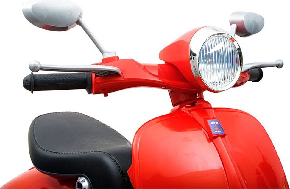 Dětský elektrický skútr Vespa Retro - růžový - obrázek 15