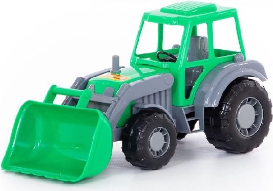Traktor se lžící - zelenošedá - obrázek 1