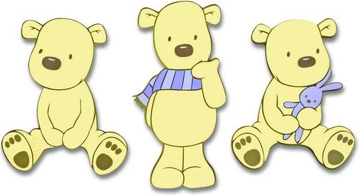 PĚNOVÉ FIGURKY MEDVÍDCI (BEARS) - obrázek 1