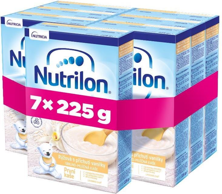 Nutrilon Pronutra První kaše rýžová s příchutí vanilky 225g, 4+ - obrázek 1