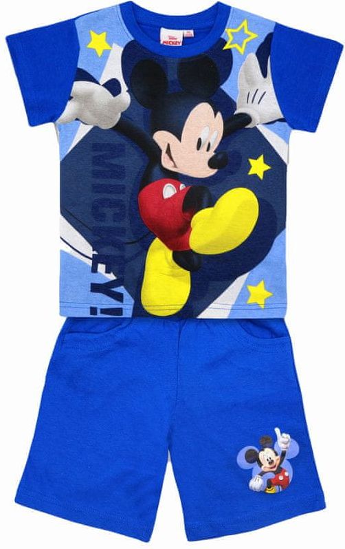 SETINO Chlapecký letní set Kraťasy a tričko "Mickey mouse" - světle modrá - 128 / 7–8 let - obrázek 1