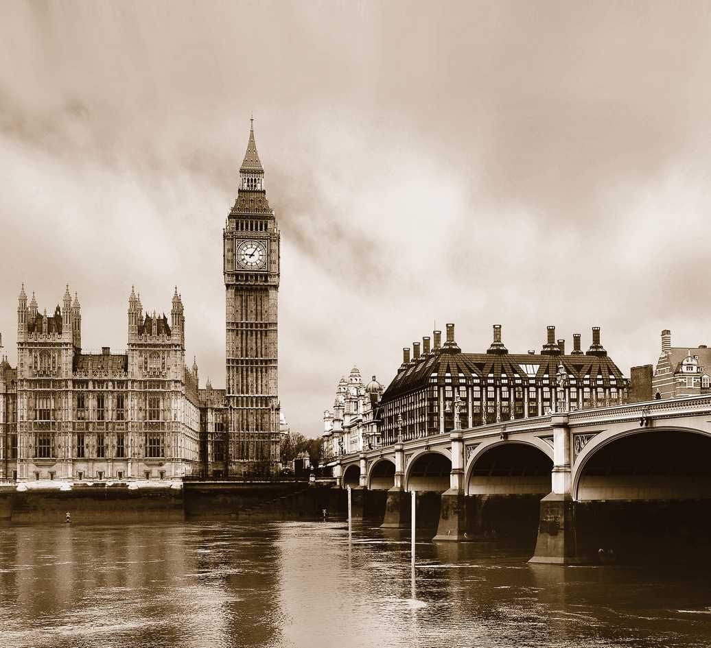 FOTOZÁVĚSY LONDON (SADA 2 KS, BLACK OUT) - obrázek 1