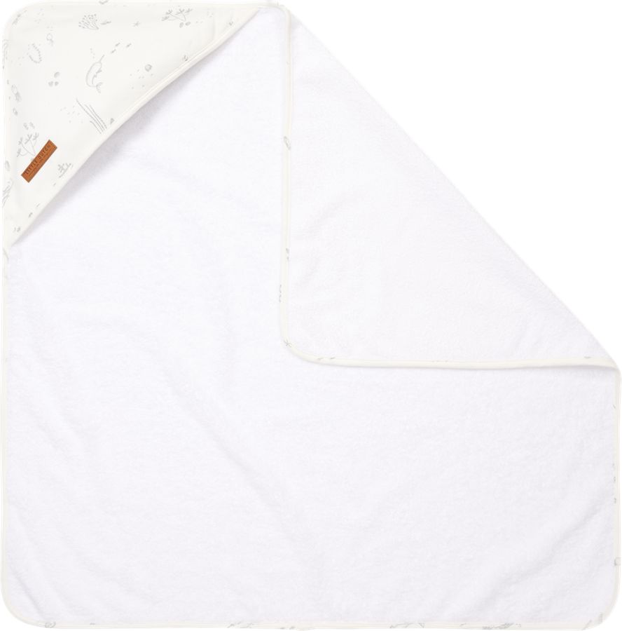 Osuška kapuca 75×75 cm Little Dutch Ocean White2020 - obrázek 1