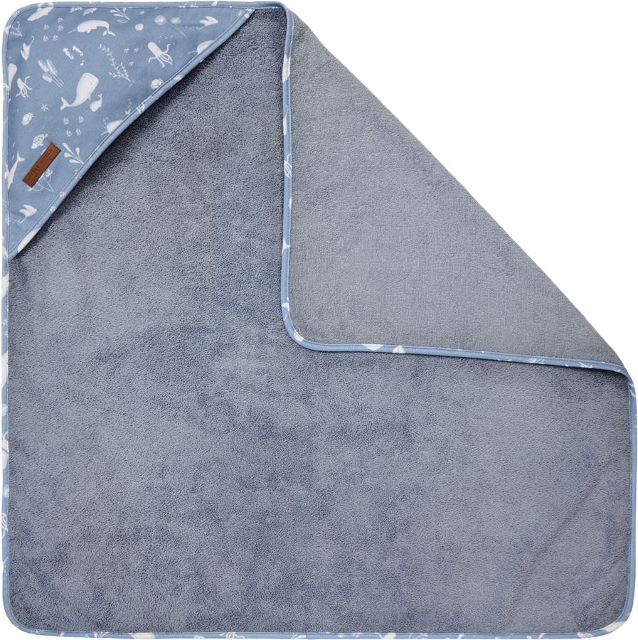 Osuška kapuca 75×75 cm Little Dutch Ocean Blue 2020 - obrázek 1
