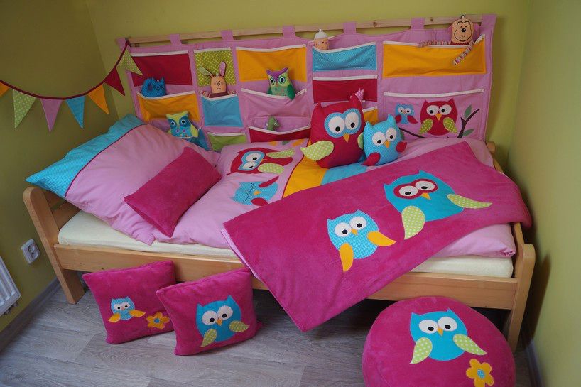 PŘEHOZ NA POSTEL / DEKA SOVIČKY - obrázek 3