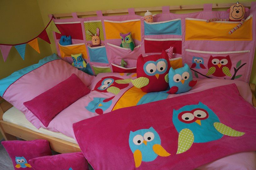 PŘEHOZ NA POSTEL / DEKA SOVIČKY - obrázek 6