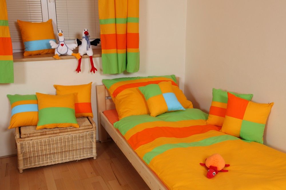 DĚTSKÉ POVLEČENÍ 140x200 BARVY - ORANŽOVÉ - obrázek 1