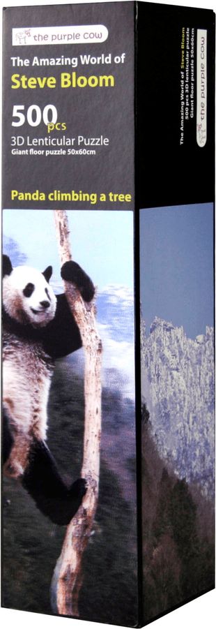 The Purple Cow Puzzle 3D - Panda lezoucí po stromě 500 dílků - obrázek 1