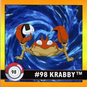 POKEMON Artbox - 98 Krabby - obrázek 1