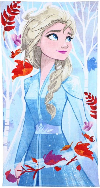 Setino · Bavlněná plážová osuška Ledové království 2 - Frozen 2 - Elsa - 100% bavlna, froté 290 gr./m2 - 70 x 140 cm - obrázek 1