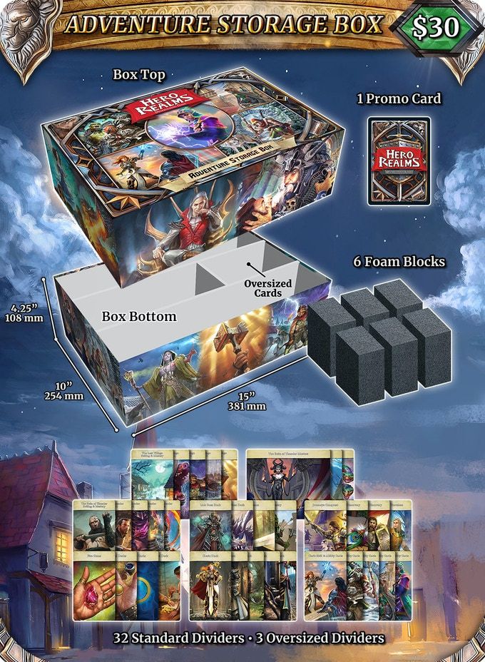 White Wizard Games Hero Realms: Adventure Storage Box - obrázek 2