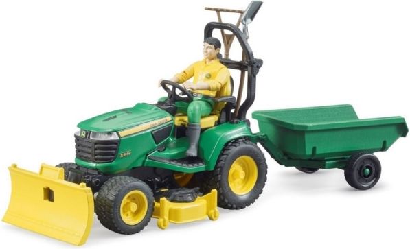 Bruder 62104 BWORLD Zahradní traktor John Deere X949 s figurkou a příslušenstvím - obrázek 1