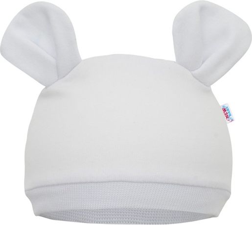 NEW BABY | New Baby Mouse | Kojenecká čepička New Baby Mouse bílá | Bílá | 56/62 - obrázek 1