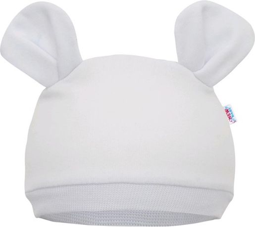 NEW BABY | New Baby Mouse | Kojenecká čepička New Baby Mouse bílá | Bílá | 68/74 - obrázek 1