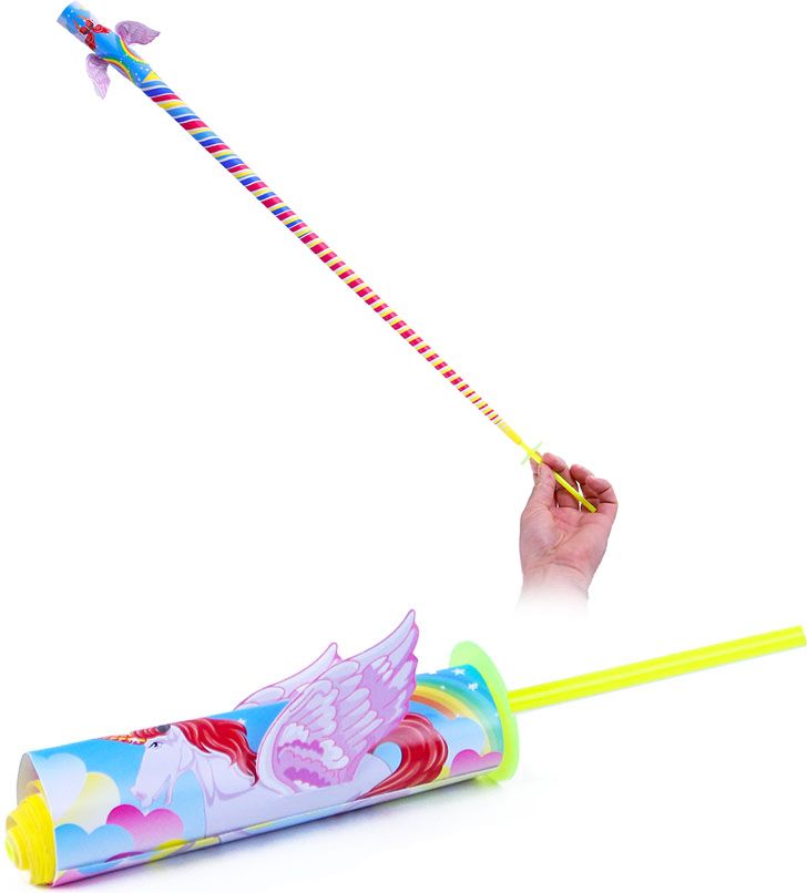 Jo jo (jo-jo) papírové svinovací s jednorožcem 20cm 4 druhy v sáčku - obrázek 1