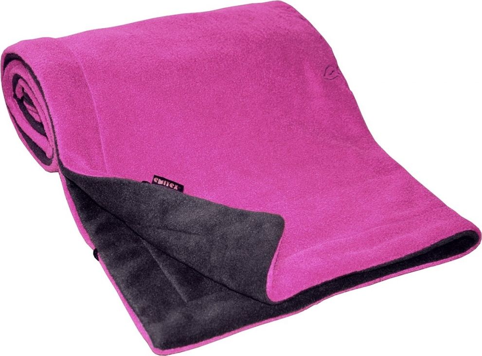 DĚTSKÁ DEKA EMITEX 70 x 100 cm FLEECE antracit/fuchsie - obrázek 1