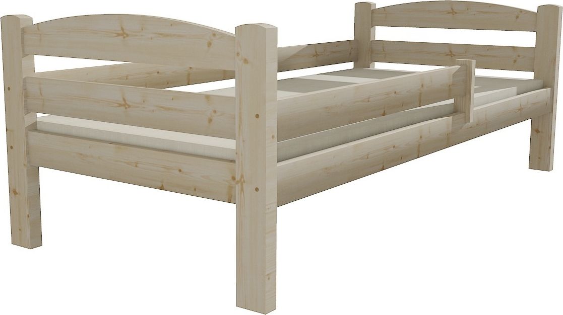 DĚTSKÁ POSTEL ONDRA SUROVÉ DŘEVO 180 x 80 cm - obrázek 1