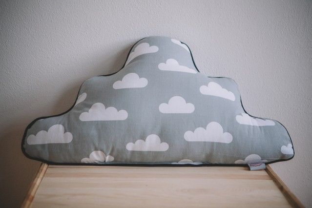 POLŠTÁŘ MRAK - CLOUDS ŠEDÝ, MENTOLOVÝ LEM - obrázek 1