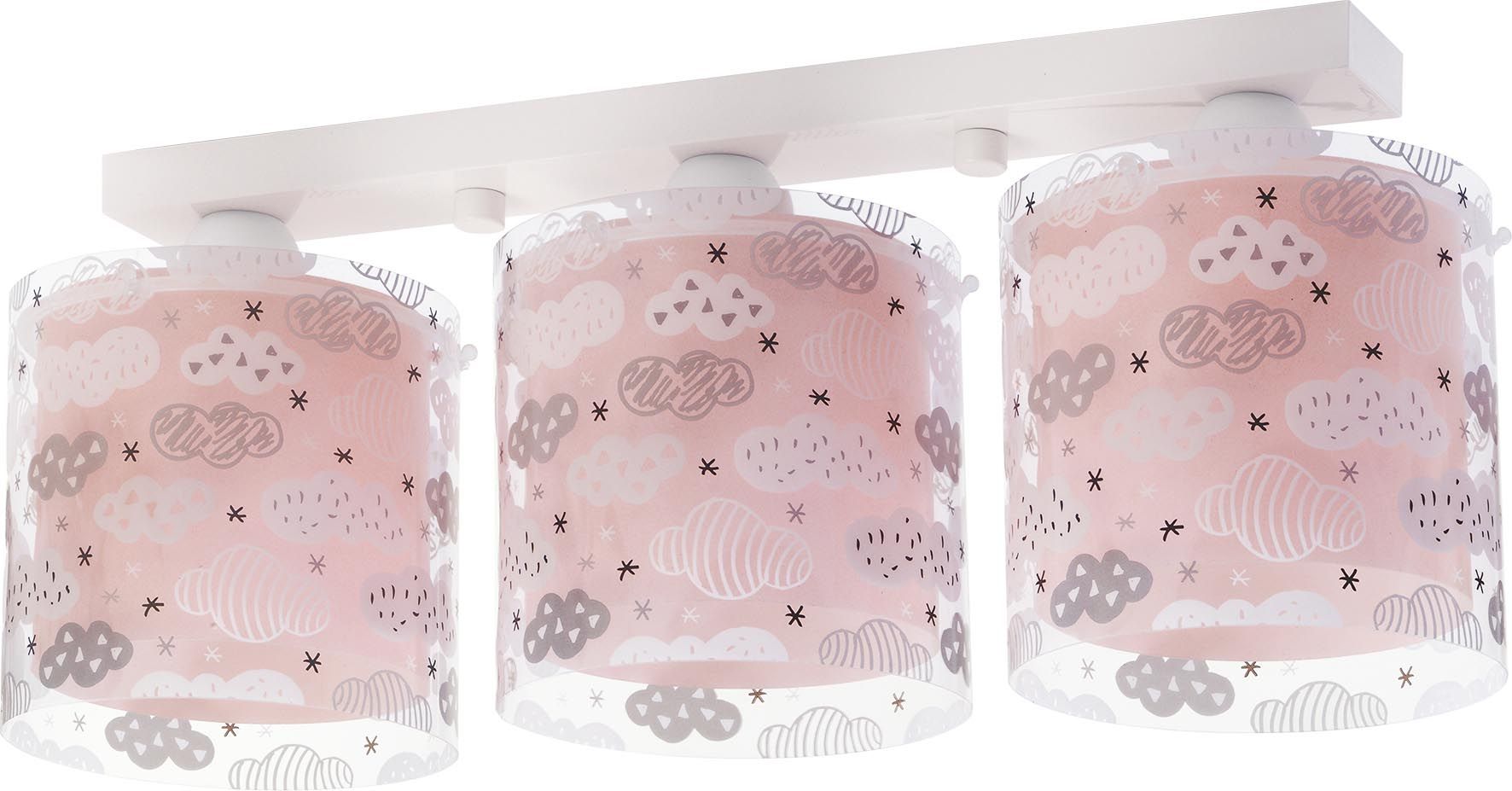 DĚTSKÉ STROPNÍ SVÍTIDLO CLOUDS PINK - obrázek 1