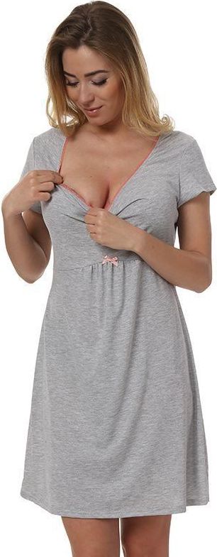 ITALIAN FASHION Těhotenská noční košile Dagna šedá L - obrázek 1