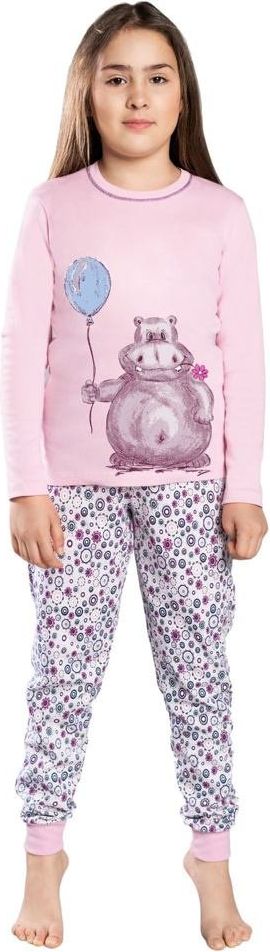 ITALIAN FASHION Dívčí pyžamo Lira růžové hroch 110 - obrázek 1