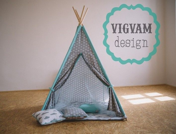 TEEPEE STARS MINT PĚTIÚHELNÍKOVÉ - obrázek 1