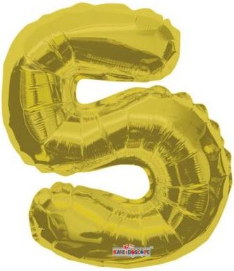 balónek nafukovací číslo 5 35 cm fóliový - obrázek 1
